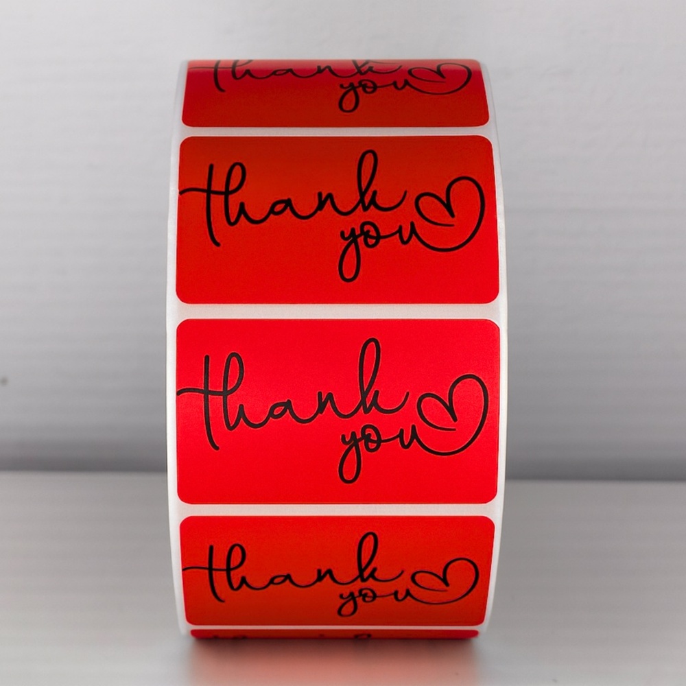 Thank You Stickers Mint Green Heart | Cute Small Business Packaging Labels - Picture 6 of 11